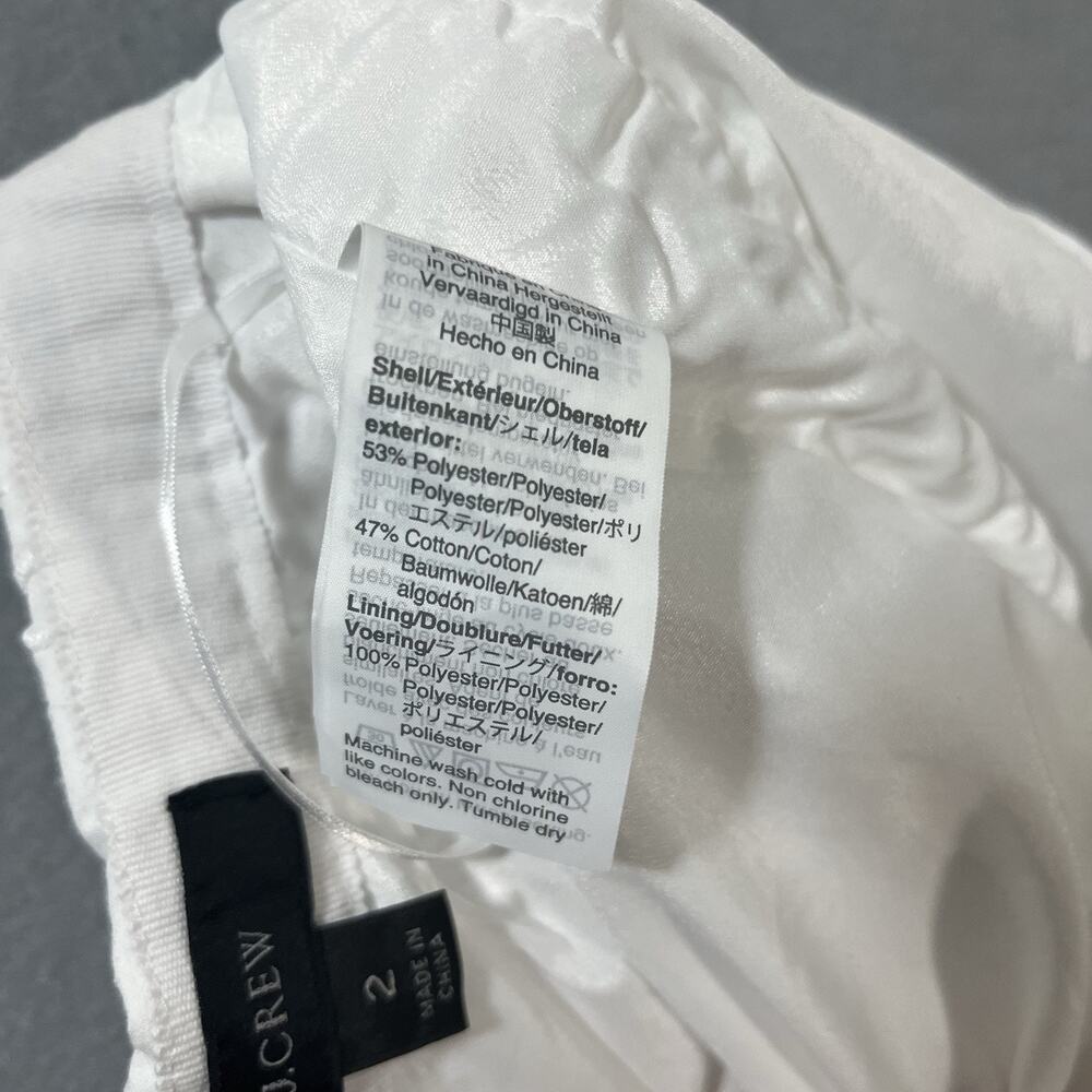 J.Crew Full Midi‎ in White Lined Embroidered Eyelet A-line Skirt 2 - Picture 10 of 11